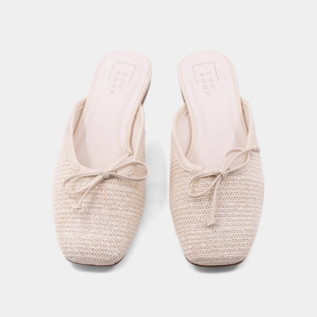 Coastal Ballet flat in Vanilla