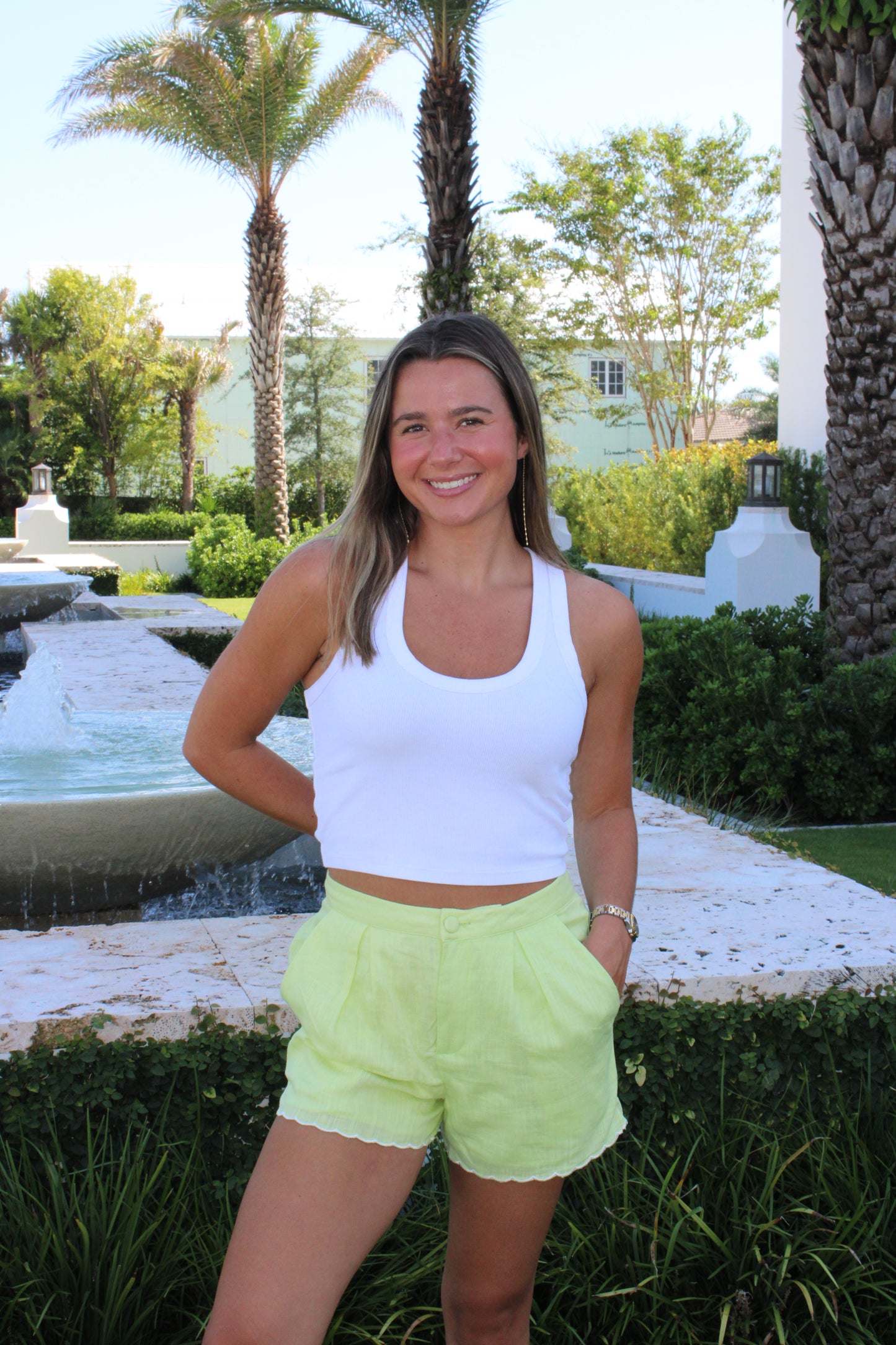 Lime Scallop Short
