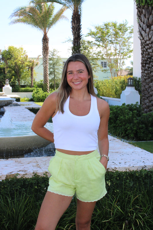 Lime Scallop Short