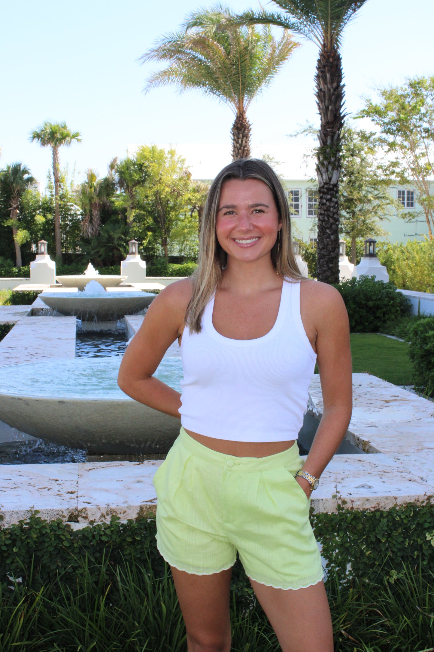 Lime Scallop Short