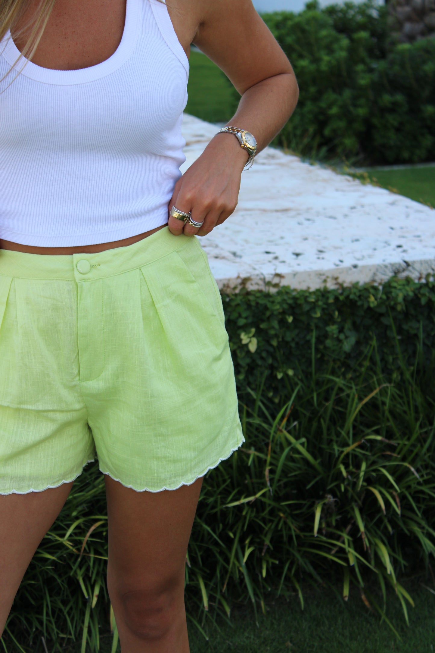 Lime Scallop Short