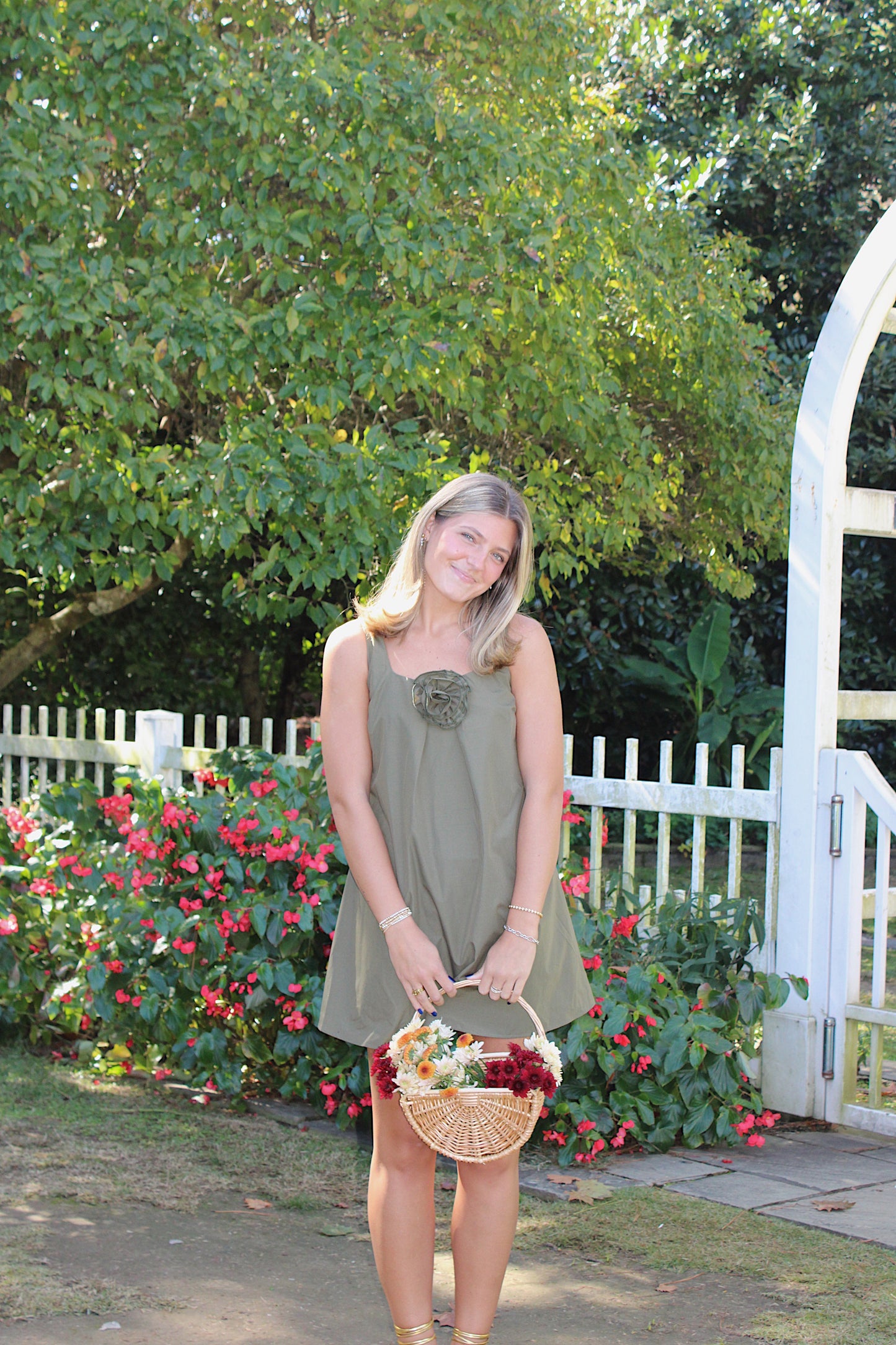 The Harper Olive Dress