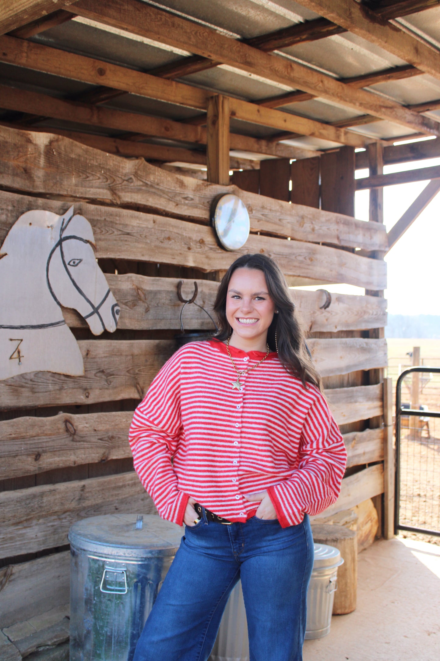 Red Barn Cardigan