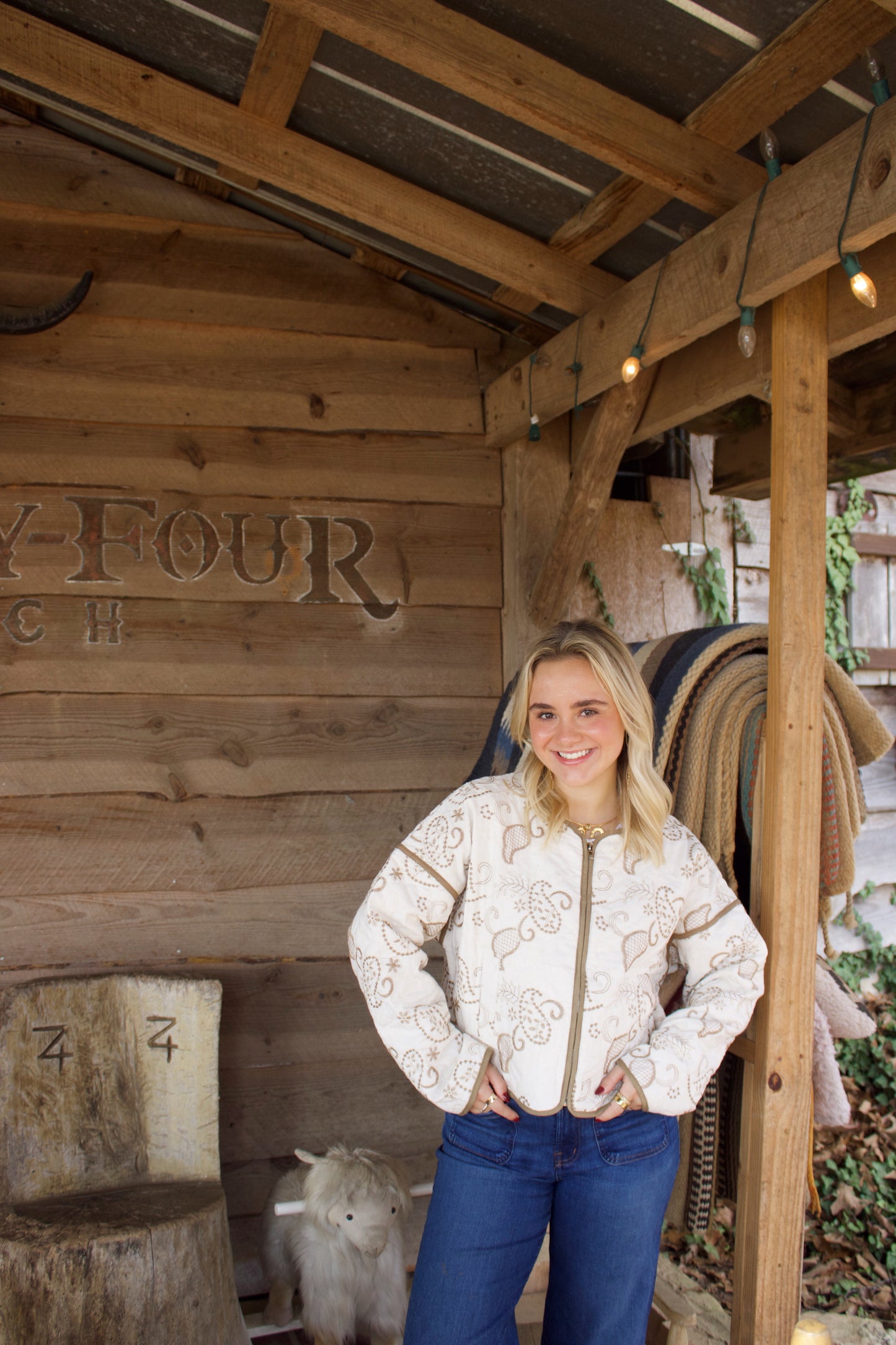 The Embroidery Saddle Zip-Up